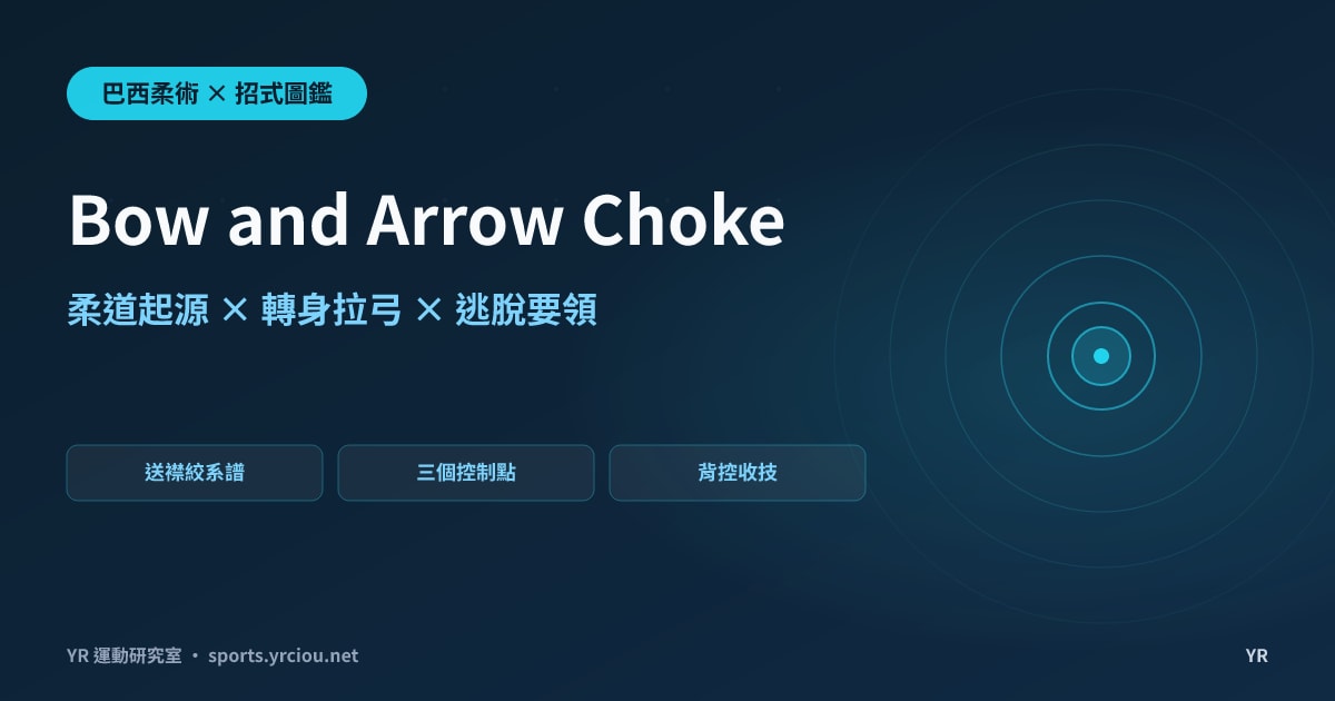 Bow and Arrow Choke 為什麼像拉弓？柔道送襟絞到背後收技的握法、時機與逃脫完全拆解