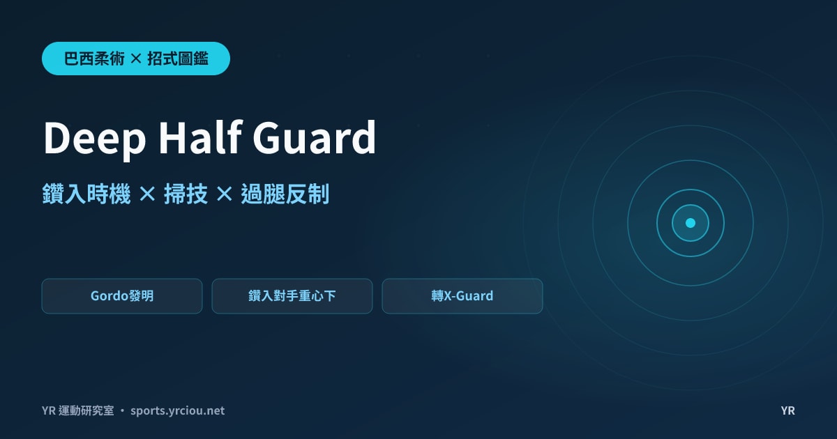 壓在對手身上卻忽然被抬離地面？Deep Half Guard 深半防衛鑽入時機與過腿反制完全拆解