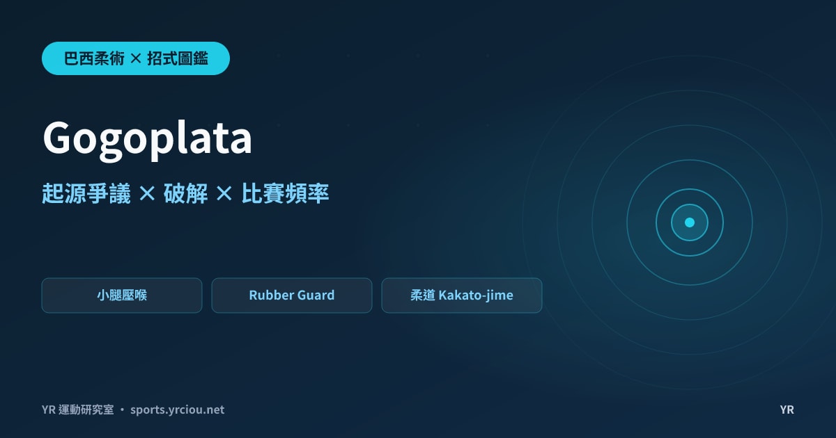 小腿骨壓喉的絞技，為何總被說很難用出來？Gogoplata 起源爭議、動作拆解、破解與比賽頻率
