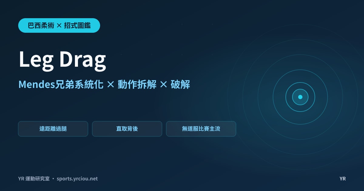 遠距離抓腳踝就能過腿？Leg Drag 拉腿過腿完全圖鑑：Mendes 兄弟系統化動作拆解與破解