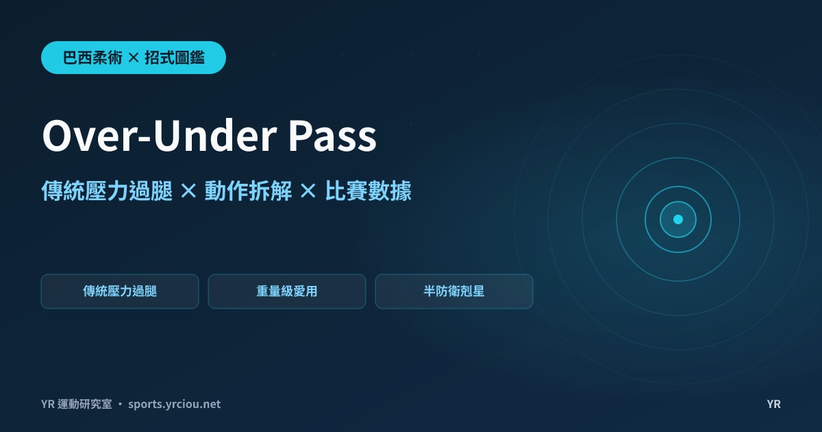 想讓過腿不再被半防衛卡住？Over-Under Pass 動作拆解、發動時機與比賽數據完全解析