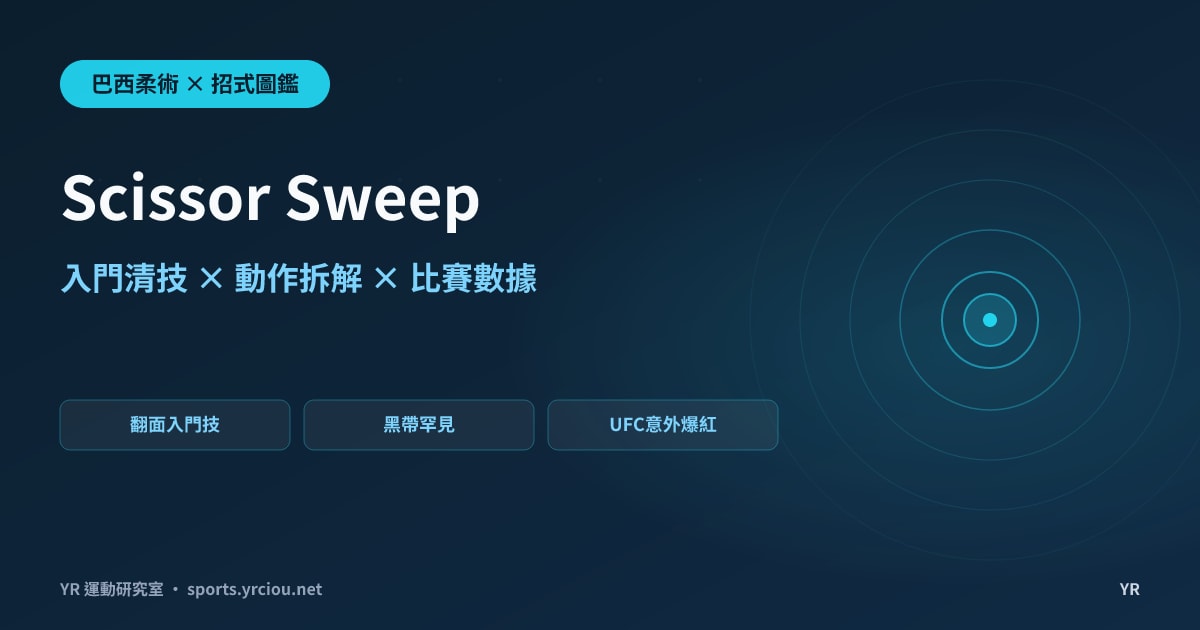 想讓最基本的翻面招不再被一眼看穿？Scissor Sweep 剪刀式清動作拆解、發動時機與比賽數據完全解析