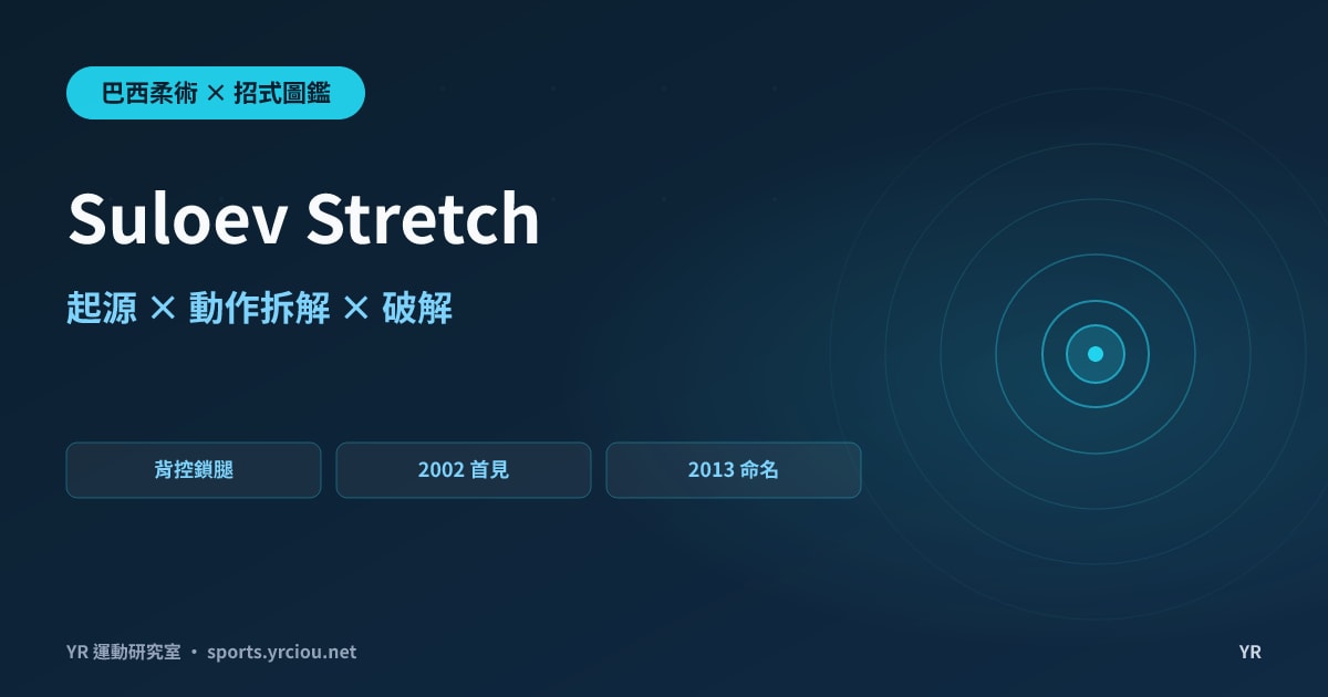 被對手撐地起身時，腿被一把抓走？Suloev Stretch 背控鎖腿的起源、動作拆解與破解完全解析